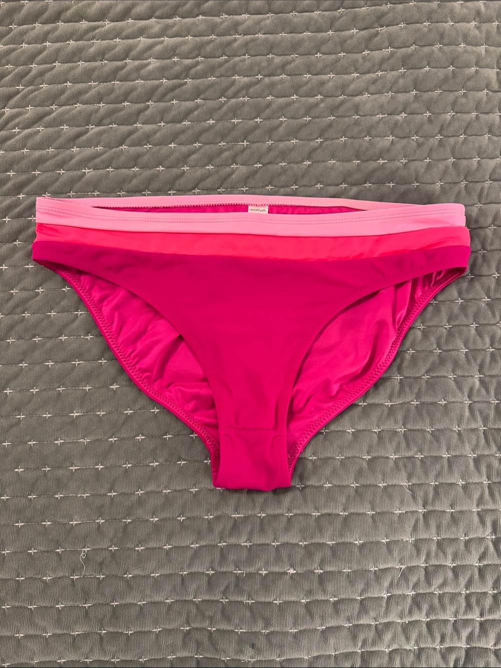 KIAVA low rise magenta ombré swim bottoms